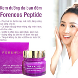 Kem Dưỡng Trắng Da Ban Đêm Forencos Peptide Redensifying Intensive Cream - Tím