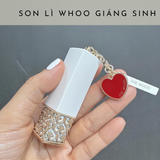 Son Nhung Lì Whoo Gongjinhyang Mi Velvet Lip Rouge Phiên bản Giáng Sinh 2024 - Màu 24 Red Orange Đỏ cam