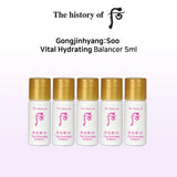 Sample nước hoa hồng cấp nước và chống oxy hoá  Whoo vital hydrating balancer (30 Lọ x 5ml =180ml) - whoo hồng