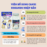 Viên nhai bổ sung canxi, tăng chiều cao cho bé  Kokando Nhật Bản