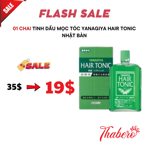 Tinh Dầu Mọc Tóc Yanagiya Hair Tonic Nhật Bản - Hương bạc hà