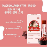 Thạch Collagen táo đỏ kỷ tử Hàn Quốc Jujube lycium collargen jelly stick - Hộp 15 tép