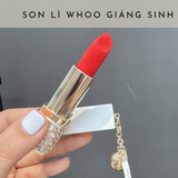 Son Nhung Lì Whoo Gongjinhyang Mi Velvet Lip Rouge Phiên bản Giáng Sinh 2024 - Màu 24 Red Orange Đỏ cam