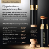 Set Kem Nền Dạng Thỏi Căng Bóng, Che Khuyết Điểm OHUI Ultimate Cover Stick Foundation - Tặng Kèm Mascara Cong &amp; Dài Mi