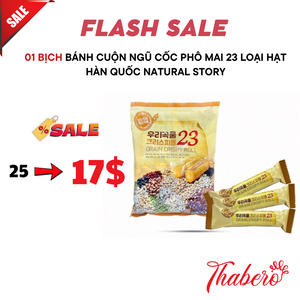 Bánh Cuộn Ngũ Cốc Phô Mai 23 Loại Hạt Hàn Quốc Natural Story