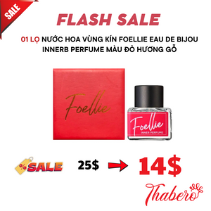 Nước Hoa Vùng Kín Foellie Eau De Bijou Innerb Perfume màu đỏ hương gỗ