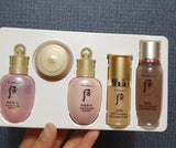 Bộ dưỡng da cấp nước  & chống lão hoá làn da The History of Whoo Vital Hydrating Gift Set 5pcs - Set mini whoo hồng