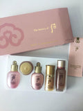 Bộ dưỡng da cấp nước  & chống lão hoá làn da The History of Whoo Vital Hydrating Gift Set 5pcs - Set mini whoo hồng