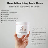 Kem ủ trắng da, bật tone da body tế bào gốc Rmon