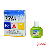 Nước nhỏ mắt mát lạnh  SMILE 15ml siêu dưỡng 40 EX có vitamin A, E, B6 dưỡng mắt giảm mỏi Nhật Bản