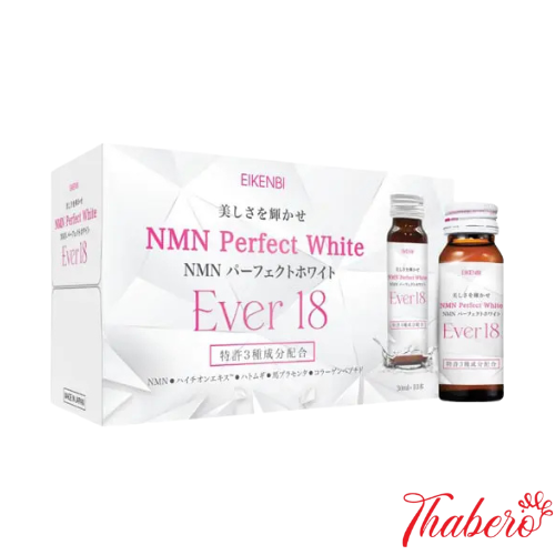 Nước uống kích trắng NMN Perfect White Ever 18 Eikenbi (10 lọ).