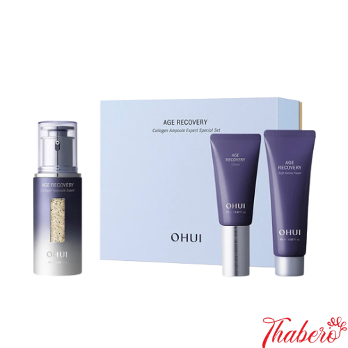 Set tinh chất chống oxy hóa và tăng sinh collagen cho da  Ohui Age Recovery Collagen Ampoule Hàn Quốc.