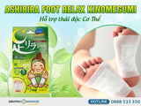 Dán thải độc chân Xanh Ngải cứu Ashirira Foot Relax Kinomegumi thải độc cơ thể Nhật Bản