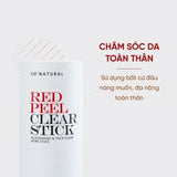 Thanh Lăn Hỗ Trợ Giảm Mụn Đầu Đen So'Natural Red Peel Clear Stick Blackhead & Face Clear Pore Stick