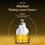 Kem trắng da nâng cơ  Vitamin kết hợp đèn trị liệu Meditherapy Vita Real Toning Laser Cream