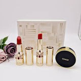 Set Son Ohui The First Geniture Lipstick Duo Holiday Edition tặng phấn nước mini