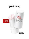 Thanh Lăn Hỗ Trợ Giảm Mụn Đầu Đen So'Natural Red Peel Clear Stick Blackhead & Face Clear Pore Stick