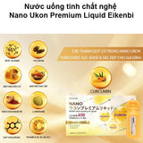 Nước Uống Tinh Chất Nghệ Nano Fucoidan Ukon Premium Liquid Eikenbi hộp 15 ống của Nhật Bản