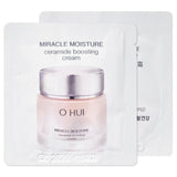 Sample Kem Dưỡng ẩm và chống oxy hoá  Ohui Miracle Moisture Ceramide Boosting Cream (60 gói x 1 ml =60 ml) - Kem Ohui hồng