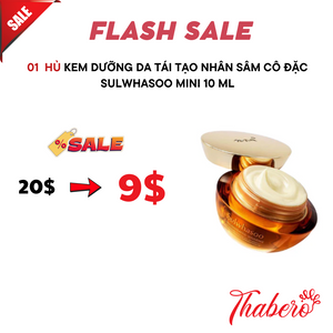 Kem dưỡng da tái tạo nhân sâm cô đặc mẫu mới Cream Rich Sulwhasoo mini 10 ml