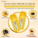 Nước Uống Tinh Chất Nghệ Nano Fucoidan Ukon Premium Liquid Eikenbi hộp 15 ống của Nhật Bản