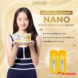 Nước Uống Tinh Chất Nghệ Nano Fucoidan Ukon Premium Liquid Eikenbi hộp 15 ống của Nhật Bản