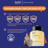 Set mặt nạ ngủ dưỡng sáng, tái tạo da BELIF Super Knights Multi Vitamin