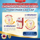 Viên bổ xương khớp sụn cá mập cao cấp tăng khả năng đi lại , giãm đau giãm viêm vác khớp Chondroitin MSM EX1800 EIKENBI