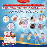 Viên bổ xương khớp sụn cá mập cao cấp tăng khả năng đi lại , giãm đau giãm viêm vác khớp Chondroitin MSM EX1800 EIKENBI